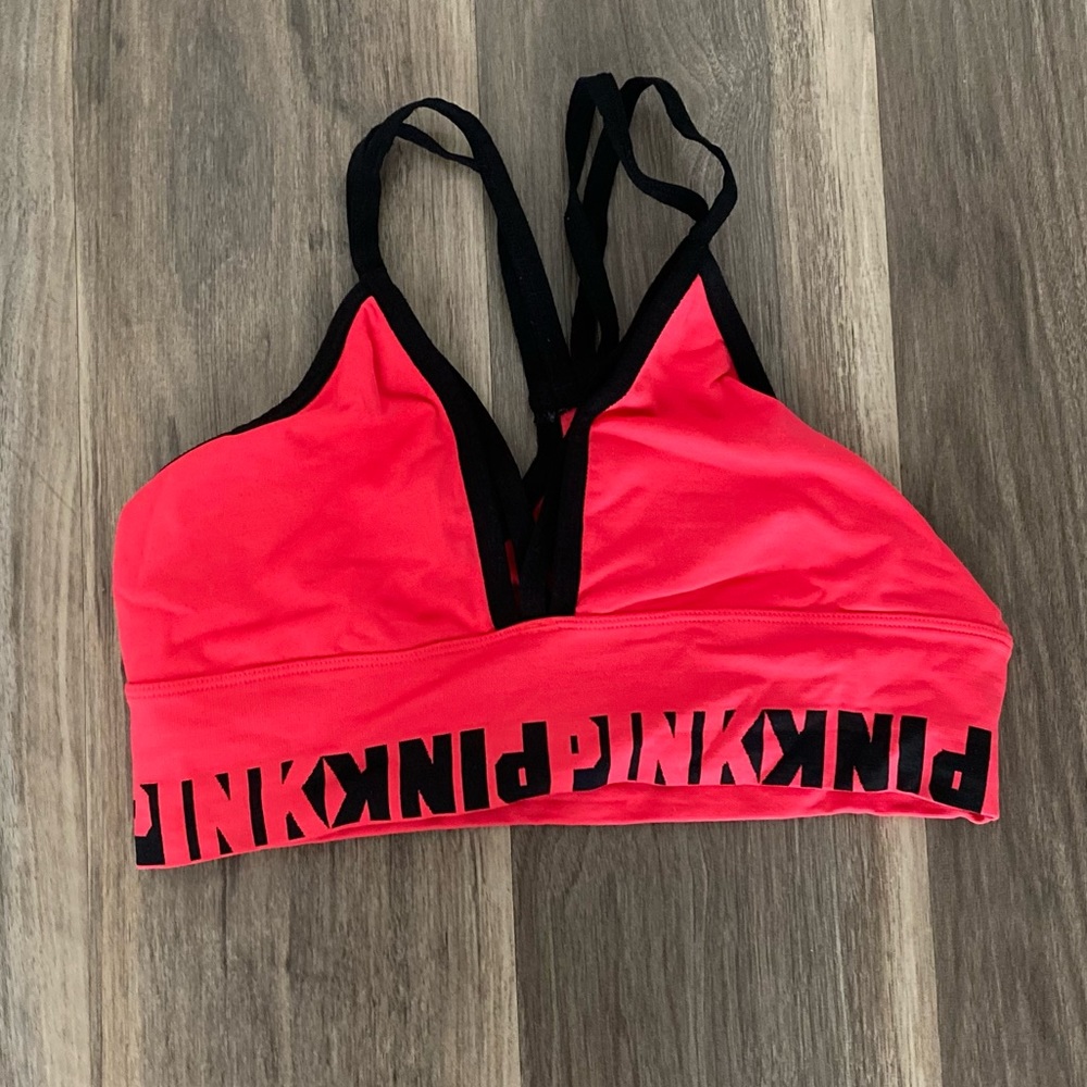 PINK—Red Sports Bra